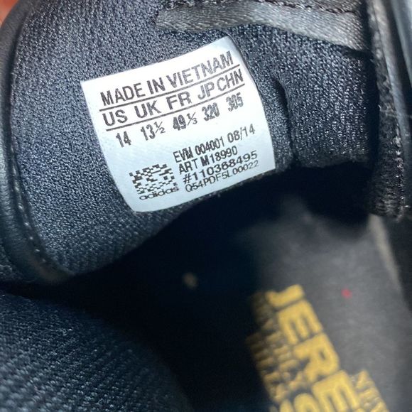 RARE ADIDAS Jeremy Scott x adidas Letters Black/Gold 14 NWOB - Picture 14 of 16